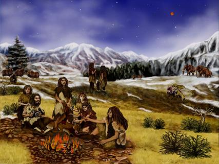 File:Neanderthals - Artists rendition of Earth approximately 60,000 years ago.jpg